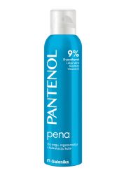 Pantenol pena 150ml namenjena nezi lica i tela, za povećavanje vlažnosti kože, osvežava je i regeneriše. Sadrži 9% D-pantenola, aloe vera, alantoin, vitamin E.