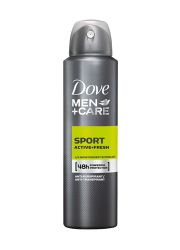 Dove Men Sport dezodorans active+fresh antiperspirant, 150ml namenjen je za 48-časovnu zaštitu od znojenja I neprijatnih mirisa. Štiti od iritacija na koži.