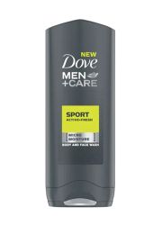 Dove Men Sport Active+Fresh gel za tuširanje 250ml posebno formulisano sredstvo za higijenu i negu kože lica i tela posle sportskih aktivnosti.