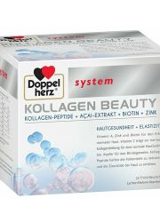 Doppelherz KOLLAGEN Beauty u pakovanju od 30 ampula sadrži kombinaciju odabranih nutrijenata za prirodno lepu kožu.