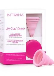 Intimia Lily Cup sklopiva menstrualna čaša, idealna za putovanja, za lagana do srednje obilna krvarenja. Veličine A za nerotkinje ili posle carskog reza. 