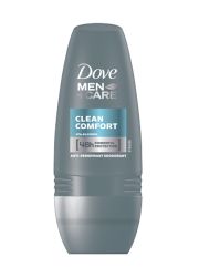 Dove Men+Care, antiperspirant, roll-on Clean Comfort, 50ml pruža 48-časovnu zaštitu od znojenja i neprijatnih mirisa, neostavljajući bele tragove na odeći.