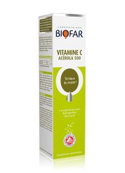 Biofar vitamin C Acerola 500 šumeće tablete, dobar izvor vitamina C. Smanjuju umor i iscrpljenost, povecavaju tonus i otpornost organizma.