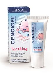 GENGIGEL Baby gel za uklanjanje simptoma kod izrastanja prvih zubica kod bebe. GENGIGEL Baby gel je gel za masažu desni.