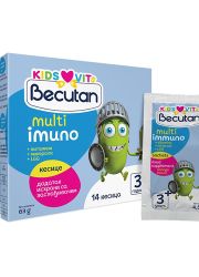 Becutan Kids VitS Multi Imuno namenjen za decu 3+ godine  je dodatak ishrani u obliku praška za rastvaranje sa kombinacijom vitamina, minerala i probiotika