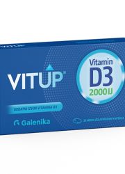 Vitup Vitamin D3 2000IJ se preporučuje osobama 65+ godina sa hipovitaminozom vitamina D, kod osoba sa oslabljenim i poremećenim imunitetom.