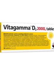 Vitagamma D3 2000 IJ, 50 tableta, je dijetetki preparat vitamina D3 namenjen odraslim osobama za održavanje normalnih kostiju.