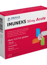 Imuneks Acute 50mg u pakovanju od  6 kapsula se koristi kao dodatak ishrani za normalnu funkciju imunog sistema i brži oporavak organizma.