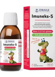 Imuneks-S sirup od 150ml je namenjen deci za prevenciju respratornih infekcija, alergijskih bolesti, kod pojave prvih simptoma infekcije respiratornog trakta,