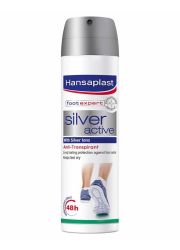 Hansaplast Silver Active 150ml dezodorans za stopala pruža dugotrajnu zaštitu od neprijatnog mirisa i osvežava vaša stopala. Sprej za celodnevni osećaj svežine.