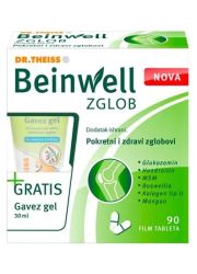 Beinwell zglob 90 film tableta + gavez gel gratis 30ml - kolagen