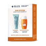 Rilastil Sun letnji set- fluid SPF 50+ 50 ml + emulzija za čišćenje lica 100 ml