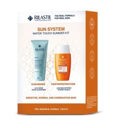 Rilastil Sun letnji set- fluid SPF 50+ 50 ml + emulzija za čišćenje lica 100 ml