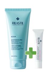 AKCIJA! Rilastil aqua emulzija za čišćenje 200ml+ krema Aqua intense 72h 15ml