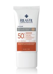 Rilastil Sun System D-CLAR tonirana krema spf 50+ za zaštitu kože sa hiperpigmentacijom od sunca. Za prevenciju nastanka novih fleka i izbeljivanje već postojećih.