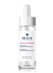 Rilastil Aqua Intese hidratantni gel-serum za intenzivnu hidrataciju i zaštitu kože lica od faktora spoljašnje sredine. Hijaluronska kiselina. Za sve tipove kože. 